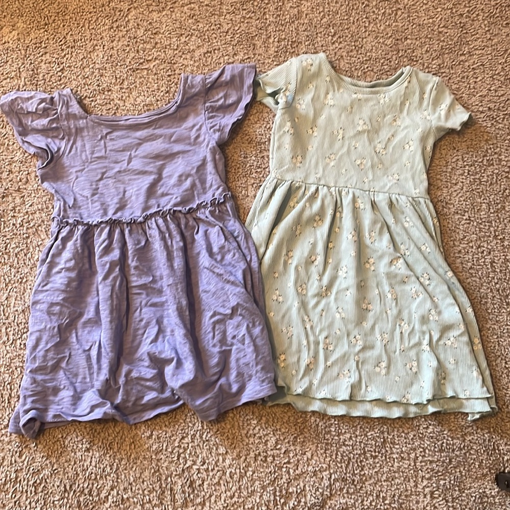 Cat and Jack, jumping beans, 2 toddler girl dresses, short sleeve, size 3T